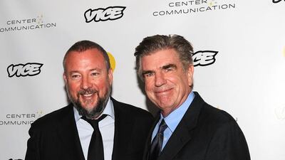 The Vice News founder and chief executive Shane Smith, left, and the former Viacom chief, Tom Freston. Bobby Bank / Getty Images