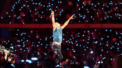Coldplay perfored four shows at the Zayed Sports City Stadium in Abu Dhabi. Pawan Singh / The National