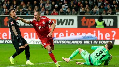 Franck Ribery, centre, has been one of Bayern Munich's most important players over the past decade. Hasan Bratic / AP Photo