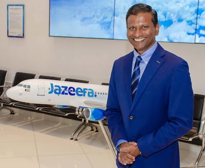 Barathan Pasupathi, chief executive of Jazeera Airways, says the airline is planning to expand its airport terminal capacity to 7.5 million passengers from the current 5 million. Photo: Jazeera Airways