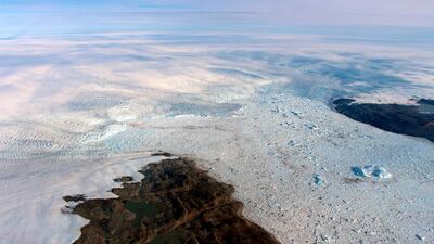 The Jakobshavn Greenland glacier that was one of the fastest shrinking ice and snow masses on Earth is growing again, a new NASA study finds, but study authors and outside scientists think this is temporary. NASA via AP