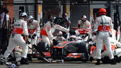 Pit-stops are considered so serious a business teams such as McLaren would complete one in just over two seconds. In fact, they had the record for the fastest stop – just 2.3 seconds – set last year. Dimitar Dilkoff / AP Photo