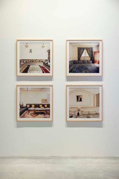 Emirati artist Lamya Gargash’s Majlis is a 2009 photographic series that presents the majlis as a room shaped by hosting, celebration, grief and problem solving. Photo: National Pavilion UAE - Venice Biennale