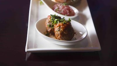 Amuse Bouche at Alta Badia Bar on the 51st floor for Gastronomer’s Dinner at Jumeirah’s Emirates Towers. Courtesy Jumeirah Emirates Towers