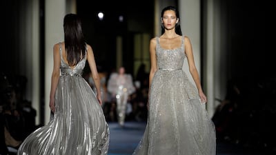 Zuhair Murad’s spring/summer 2019 couture collection. EPA