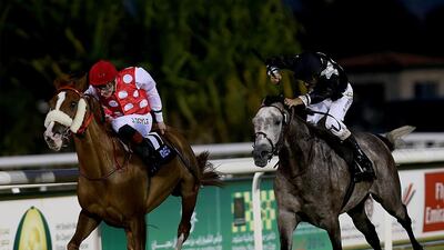 The filly Nymphea Du Paon has won seven of her eight starts. Satish Kumar / The National