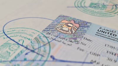 A marriage certificate with attestation from MoFAIC and showing the UAE seal. Sarah Forster / The National