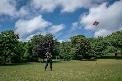 Fly With Me, which is taking place in UK and European cities, is an Afghan kite-flying festival in solidarity with the people of Afghanistan. Photo: Fly With Me