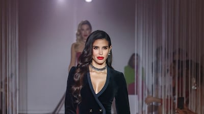 Black and white were also part of the collection's colour palette.