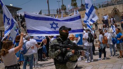 A heavy police presence was in place on Thursday. AP