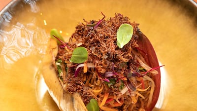 Duck and banana blossom salad at Indochine. Photo: Antonie Robertson / The National