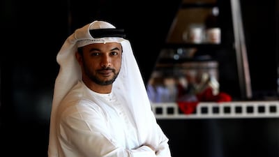 Emirati director and animator Mohammed Saeed Harib poses during an interview at the Dubai International Film Festival in Dubai. Satish Kumar / The National