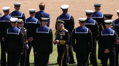 The ceremony took place at Windsor Castle's quadrangle. Getty
