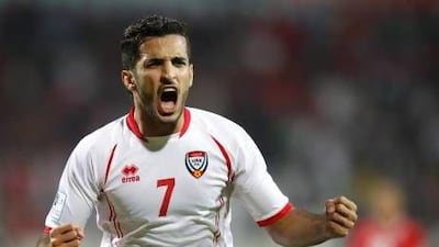 Ali Mabkhout wants to play in 'every competition for club and country'. Mohammed Dabbous / Reuters
