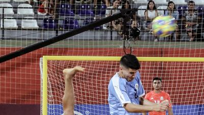 Ramon Maldonado, left, of Mexico and Uruguay's Guillermo Costa. EPA
