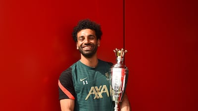 Liverpool's Mohamed Salah after being voted the Men's 2022 PFA Players' Player of the Year. PA