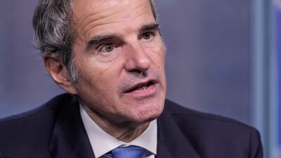 International Atomic Energy Agency Director General Rafael Grossi at UN headquarters on October 29. AP