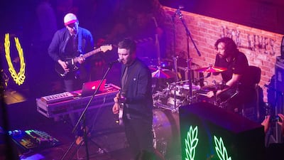 All Tvvins playing at Lock, Stock & Barrel, Grand Millennium Hotel for Fred Perry ‘Sub-Sonic Live’. Courtesy Fred Perry