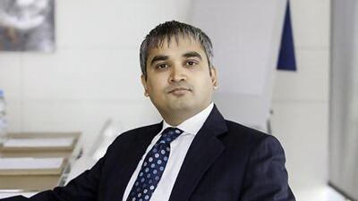 Chirag Shah, head of strategy at the Dubai International Financial Centre. ( Jaime Puebla / The National Newspaper )