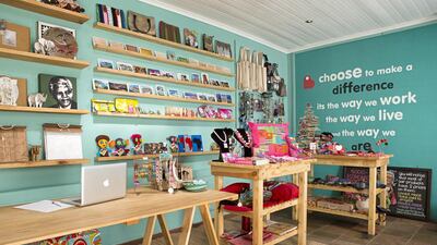 The community shop at The Backpack in Cape Town, South Africa. Courtesy The Backpack Cape Town