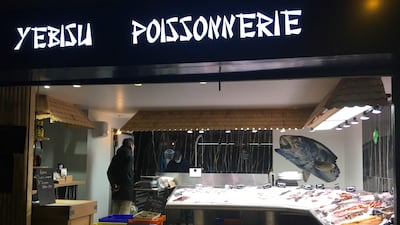 A fishmonger on Rue du Faubourg Saint-Denis. Photo: John Brunton