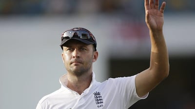 England's Jonathan Trott shown during the third Test against West Indies on Sunday. Ricardo Mazalan / AP / May 3, 2015