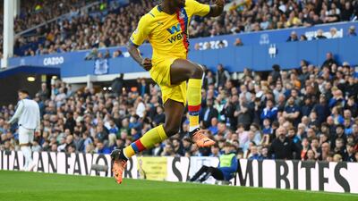 Mateta's delight after Palace take the lead. Getty