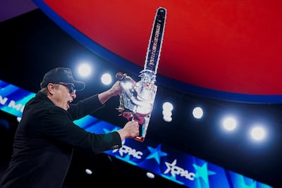 Elon Musk promised to take a chainsaw to the federal workforce. Reuters