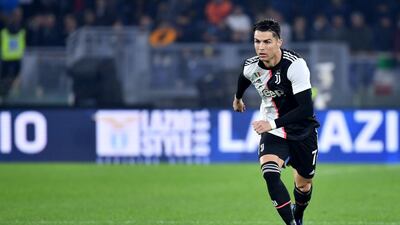 Juventus' Portuguese forward Cristiano Ronaldo controls the ball. AFP