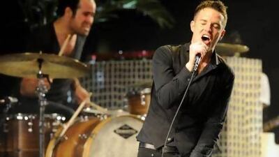 Brandon Flowers of The Killers, who are coming back to the UAE for Sandance in Dubai in October. AP Photo / Chris Pizzello
