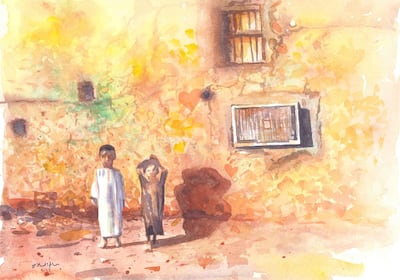 Oman by Salim Al Salami. Courtesy Jordan National Gallery of Fine Arts