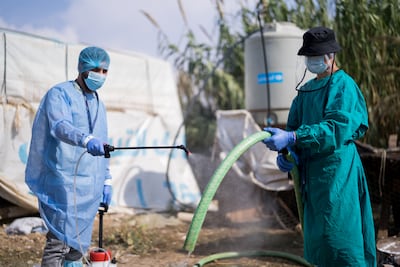 Informal settlements in Lebanon typically have extremely poor sanitation, providing a perfect setting for cholera to take hold. Photo: Unicef2022