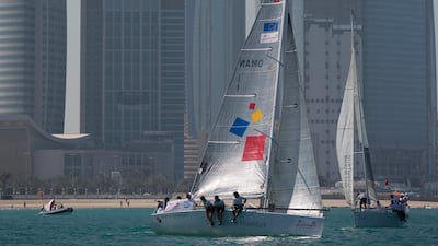 EFG Bank - Sailing Arabia The Tour 2013. .In-Port racing and prize giving. Abu Dhabi. UAE..Please credit: Lloyd Images