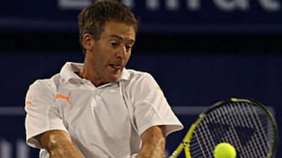 Anders Jarryd was involved in a bizarre match against Wayne Ferriera at the Aviation club in Dubai.