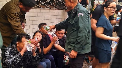 At least 10 people died in the blaze and dozens were injured. AP