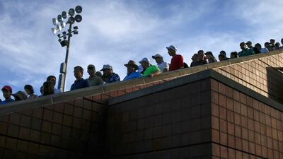 People leave the outer courts after a match at the 2014 US Open tennis tournament in New York. Shannon Stapleton / Reuters / August 29, 2014
