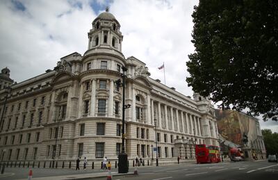 The Old War Office dominates Whitehall in central London. This picture was taken in 2015, shortly after the building was sold to the Hinduja Group. Getty Images
