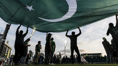 Pakistan supporters during the T20 game against Australia at the Manuka Oval in Canberra on Tuesday November 5. Getty