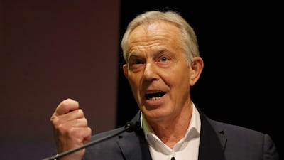 Tony Blair believes technology will provide the solution to restarting the world economy. AFP