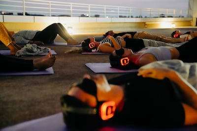 Hansford records voiceovers to encourage a positive mindset to layer into his sessions. Photo: IMD Breathwork