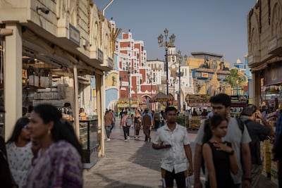 The open-air park offers shopping, dining, rides and live entertainment. Antonie Robertson / The National