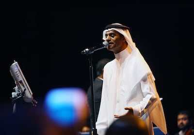 Saudi Arabian singer Rabeh Saqer. Satish Kumar / The National