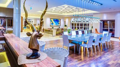 While the penthouse is sky high, so is its price – coming in at Dh55 million. Courtesy Knight Frank