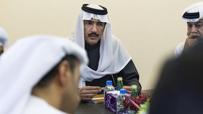 Ahmad Al Zaabi, Deputy Minister of Presidential Affairs, says many banks had agreed to take part in the Debts Settlement Fund initiative, but some had not. Mona Al-Marzooqi/ The National