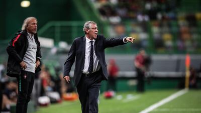 Portugal's head coach Fernando Santos reacts during the UEFA Euro 2020 qualifying round Group B soccer match between Portugal and Luxembourg at Alvalade stadium in Lisbon, Portugal. EPA