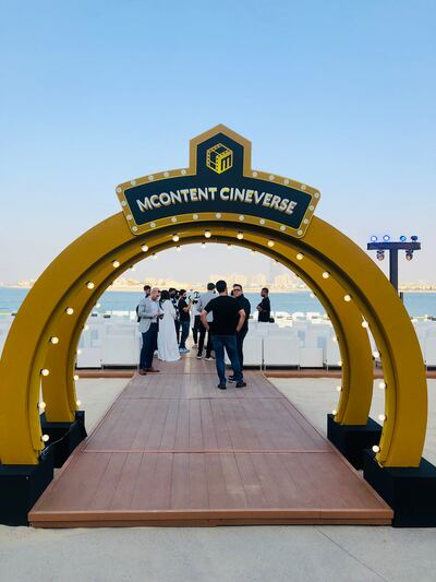 The event was held to celebrate the launch of MContent, an NFT-backed crowdfunding platform. Emma Pearson for The National