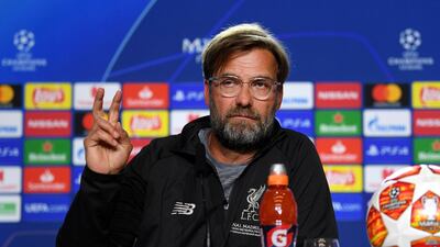 Jurgen Klopp during a press conference. PA Photo