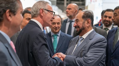 Dr Sheikh Sultan Bin Mohammed Al Qasimi, Supreme Council Member and Ruler of Sharjah, attends the opening of LIBER International Book Fair in Madrid on October 9, 2019. Courtesy Sharjah Media Office
