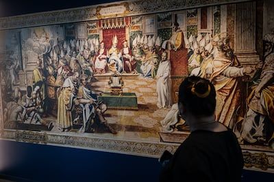 A painting depicting the First Council of Nicaea in Iznik, Turkey. Getty Images