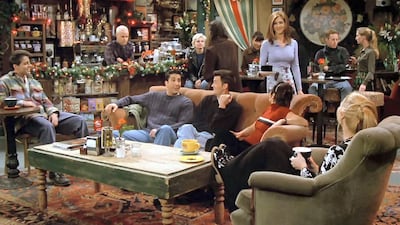 Friends Central Perk sofa scene. Courtesy of Netfilx